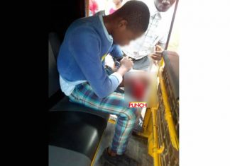 Victim of Ebonyi school bomb explosion on Thursday. Photo: Edward Nnachi