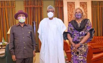 Obiano, Wife in Closed-door Meeting with Buhari